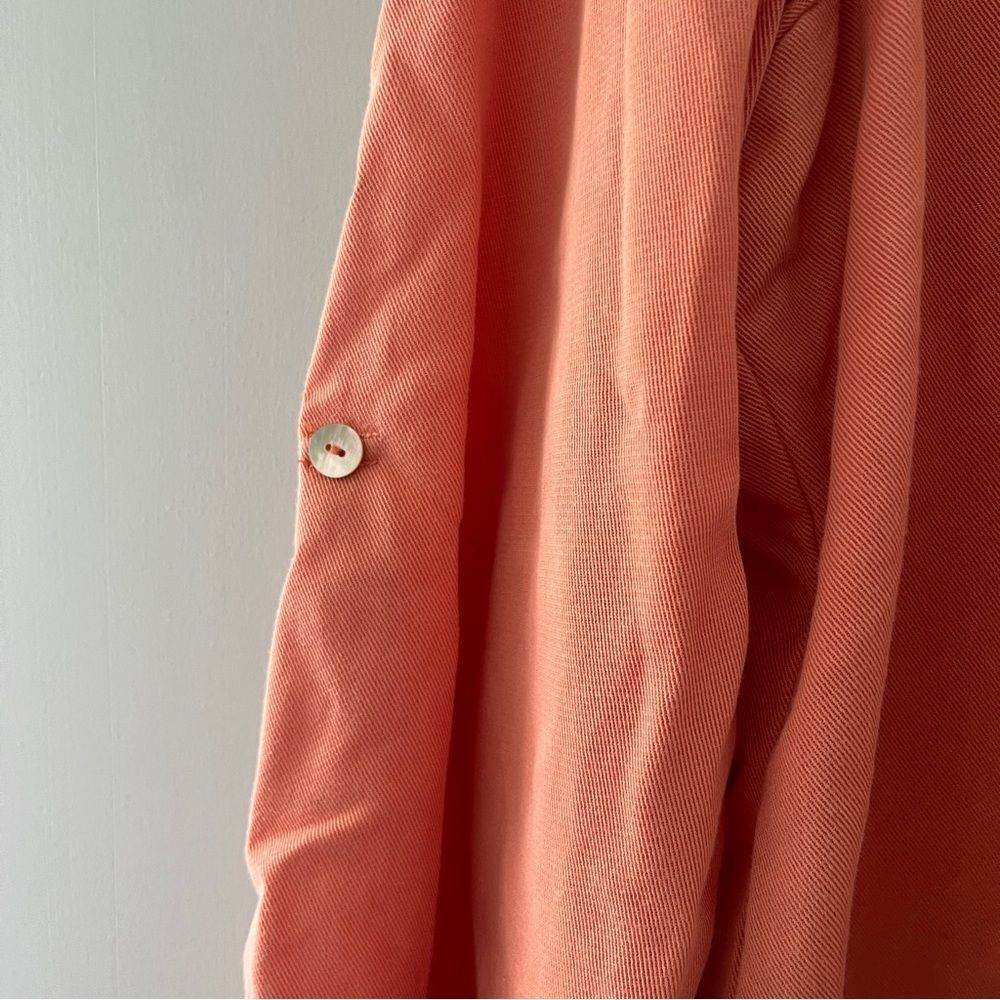 Soft Surroundings Peach 3/4 Sleeve V neck Tunic Size Large - Picture 4 of 7
